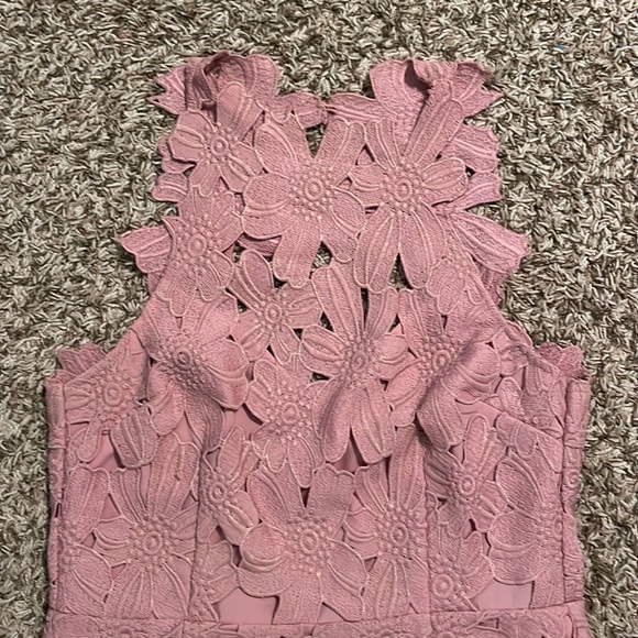 Saylor for Free People Jessa mauve pink lace dress in size small - Picture 3 of 5